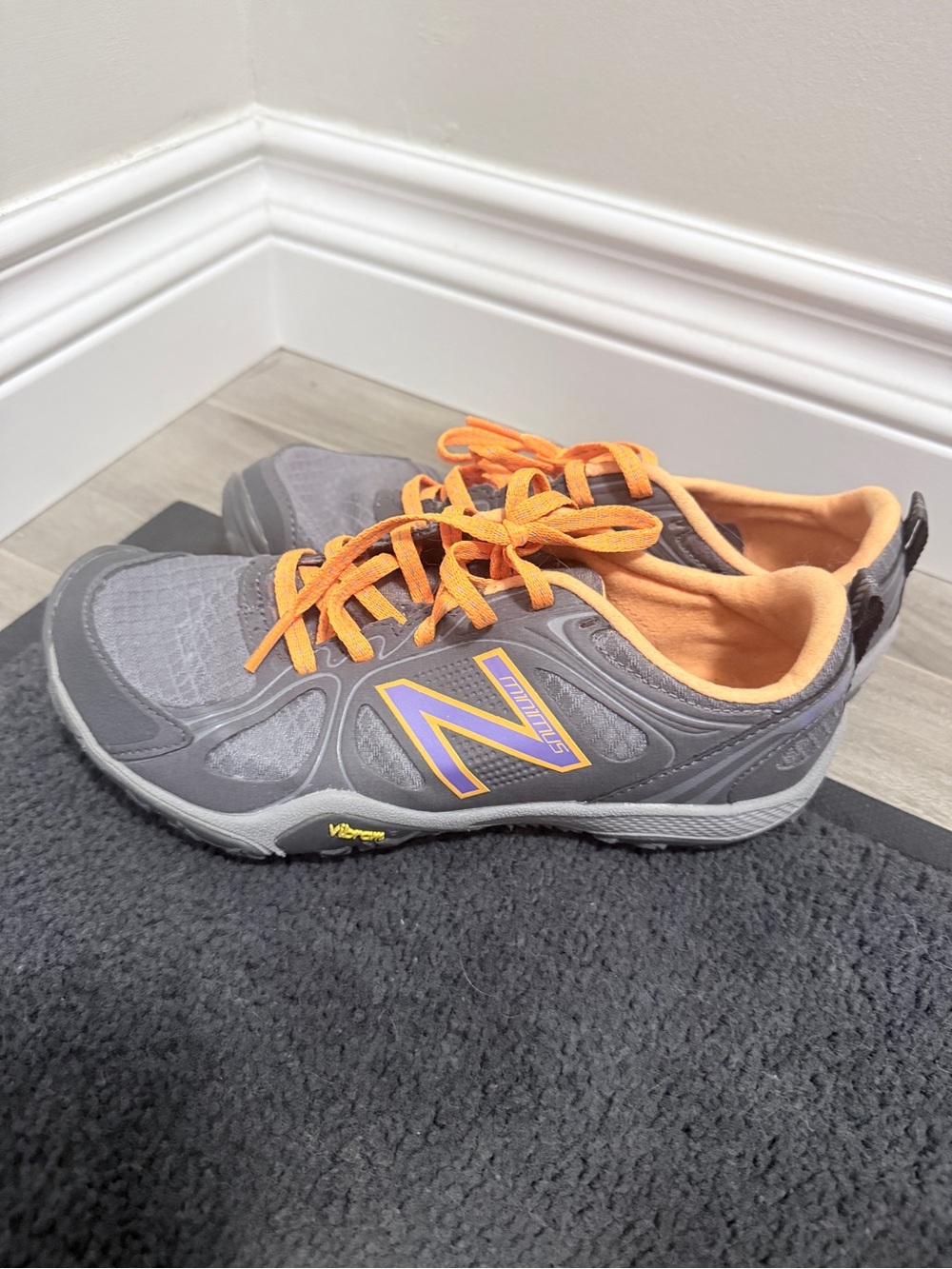Vibram Minimus N Gray and Orange Lightweight Athletic Shoes